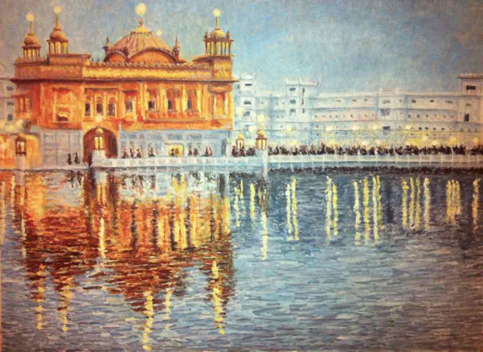 The Golden Temple (Amritsar, India) in fading light