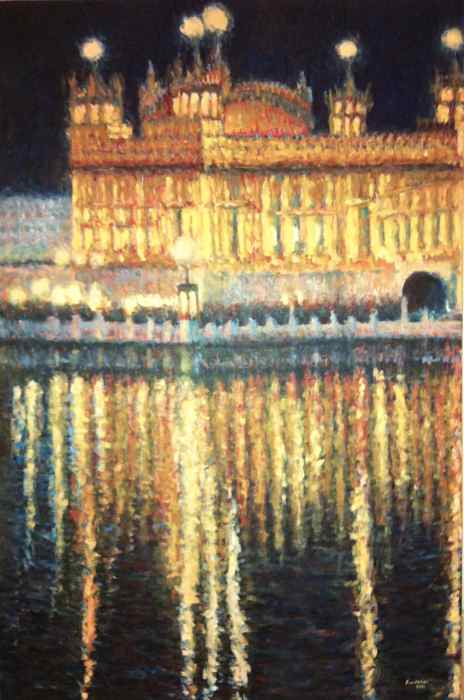 The Golden Temple (Amritsar, India) at night
