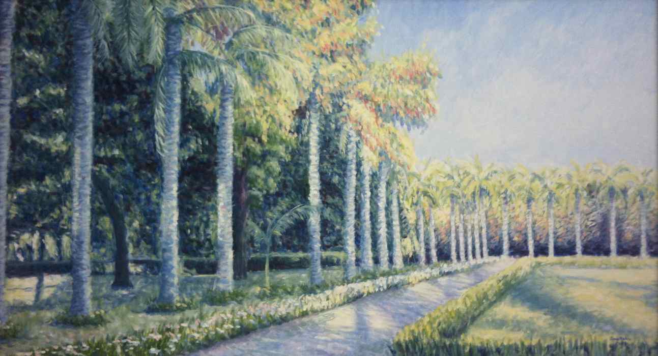 Palm trees in Lodhi Gardens, New Delhi