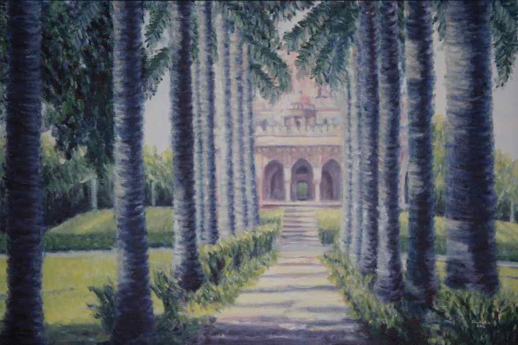 Mohammed Shah's tomb in afternoon light, Lodhi Gardens, New Delhi