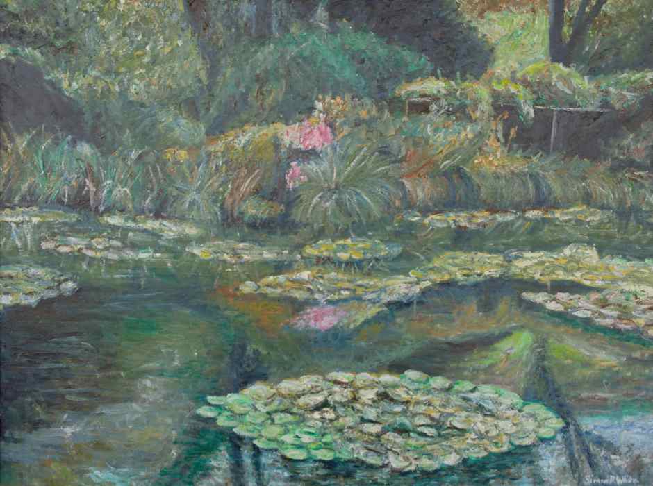 Monet's pond at Giverny in Green