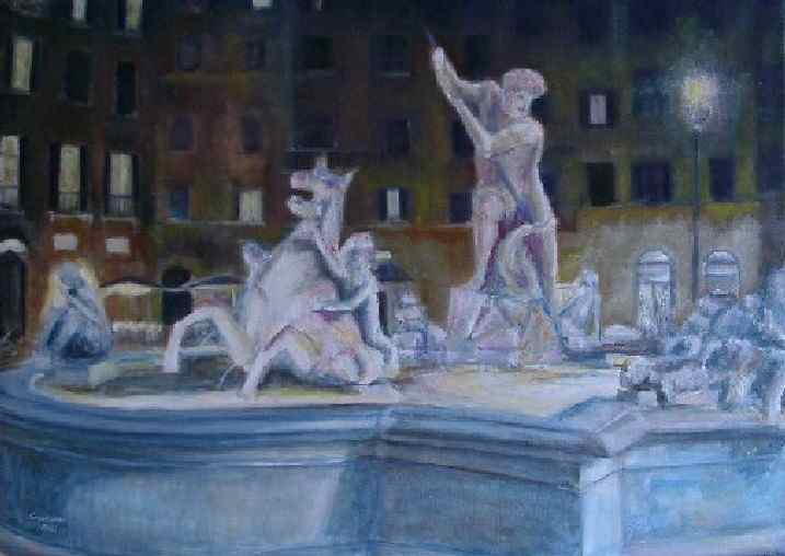 Piazza Navona at night