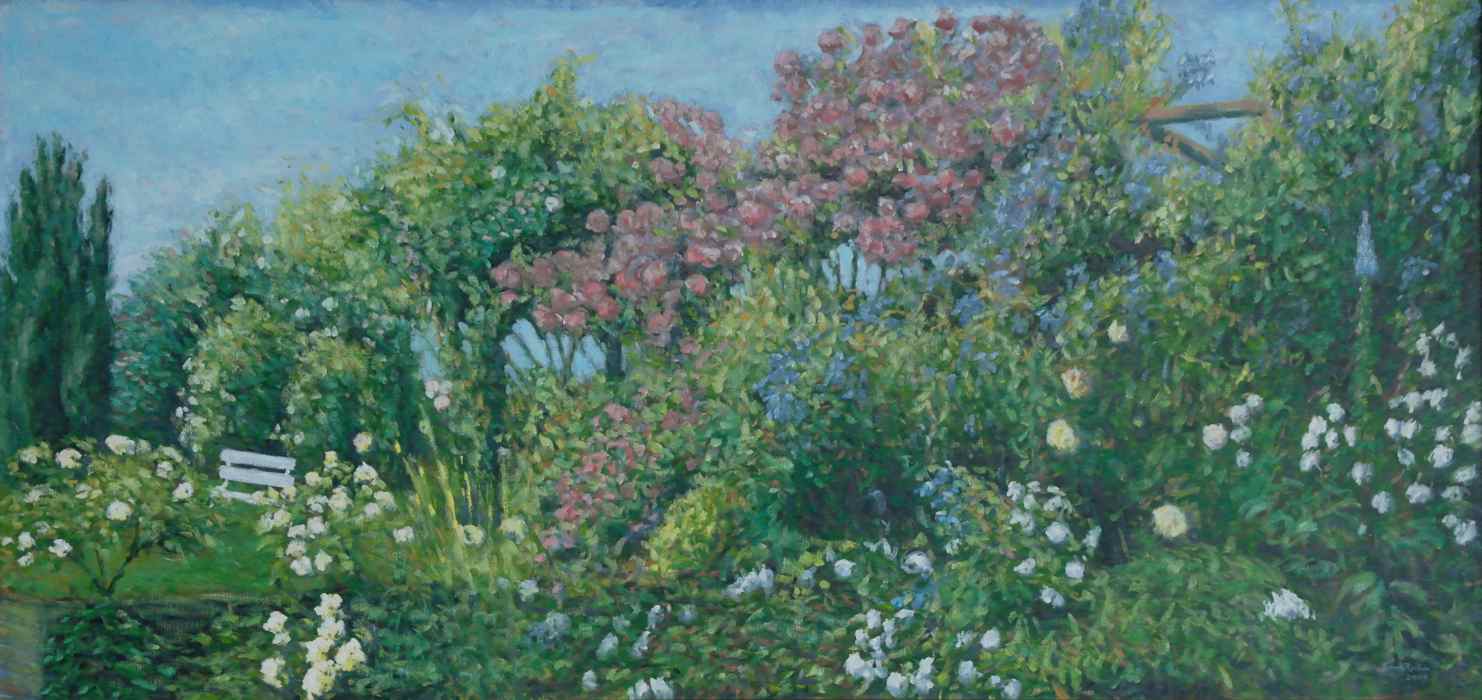 Pergola from sunken garden, Wateringbury